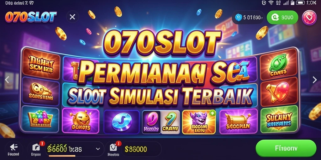 Tampilan gameplay 070SLOT yang mengasyikkan dan penuh warna.
