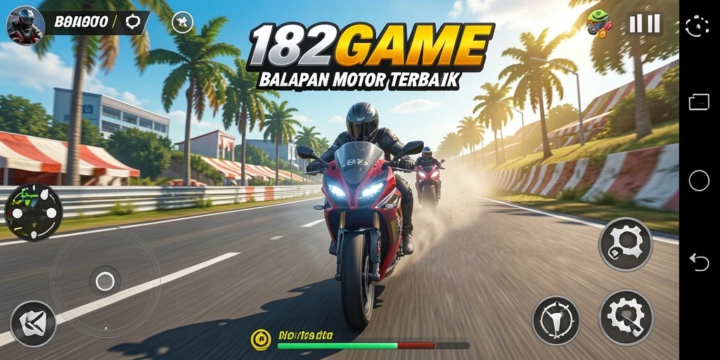 Gameplay seru balap motor dengan grafis memukau.