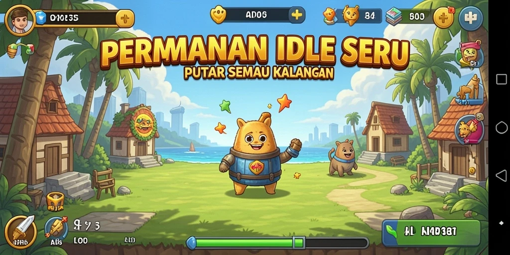 Tampilan gameplay menarik dari API33 dengan aksi Idle yang seru.
