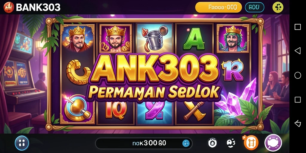 Screenshot BANK303 menampilkan gameplay slot yang seru dan mendebarkan.