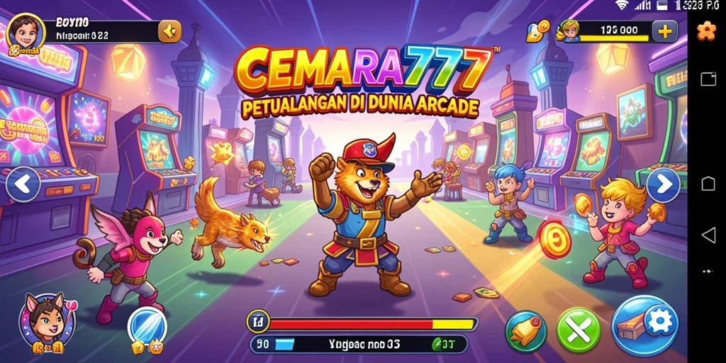 Screenshot CEMARA777 menampilkan aksi gameplay yang seru dan penuh warna.