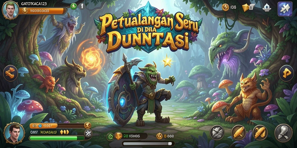 Tampilan gameplay GATOTKACA123 yang mendebarkan dan penuh petualangan.