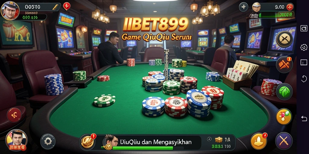 Tampilan gameplay QiuQiu yang menegangkan dan interaktif.