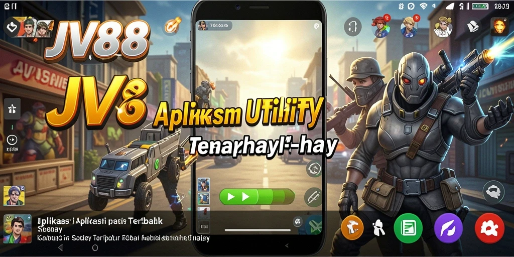 Tampilan utama JV88 dengan berbagai fitur Utility yang memudahkan pengguna.