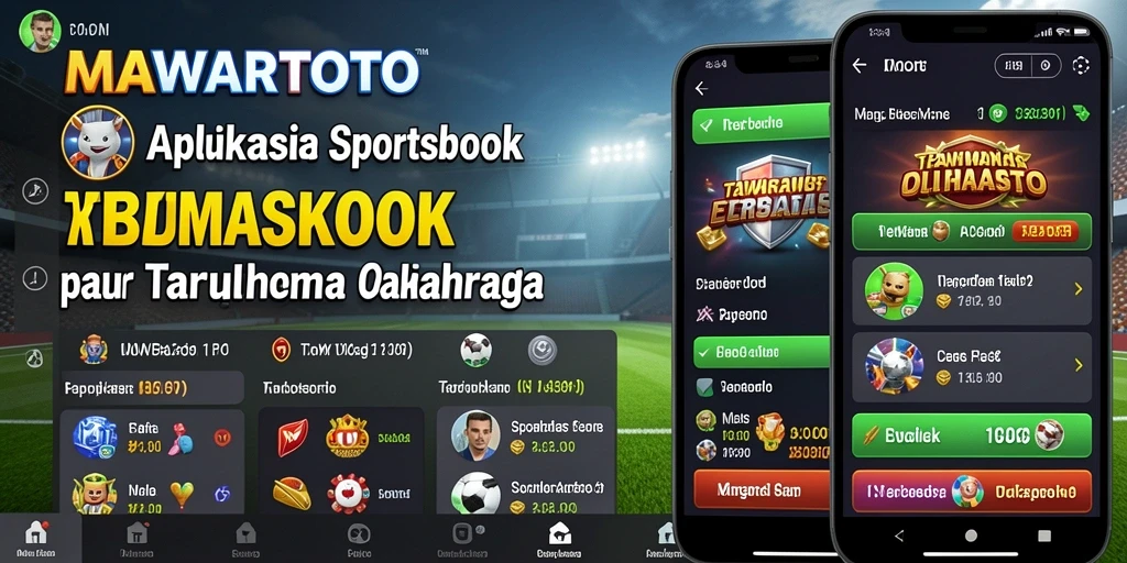 Tampilan antarmuka utama MAWARTOTO yang menampilkan berbagai opsi taruhan olahraga.