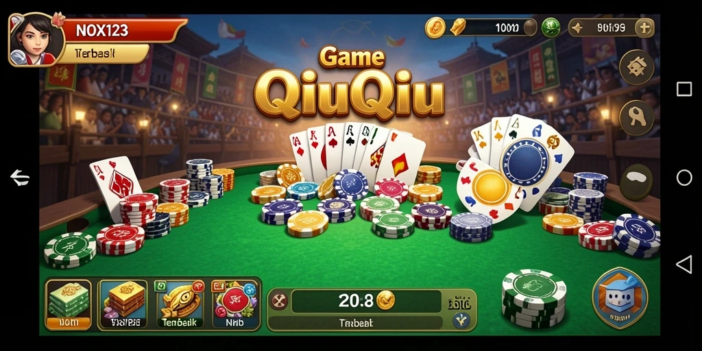 Gameplay QiuQiu yang seru dan menantang di NOX123.