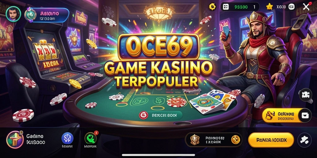 Tampilan mendebarkan dari gameplay Kasino OCE69 yang mengasyikkan.