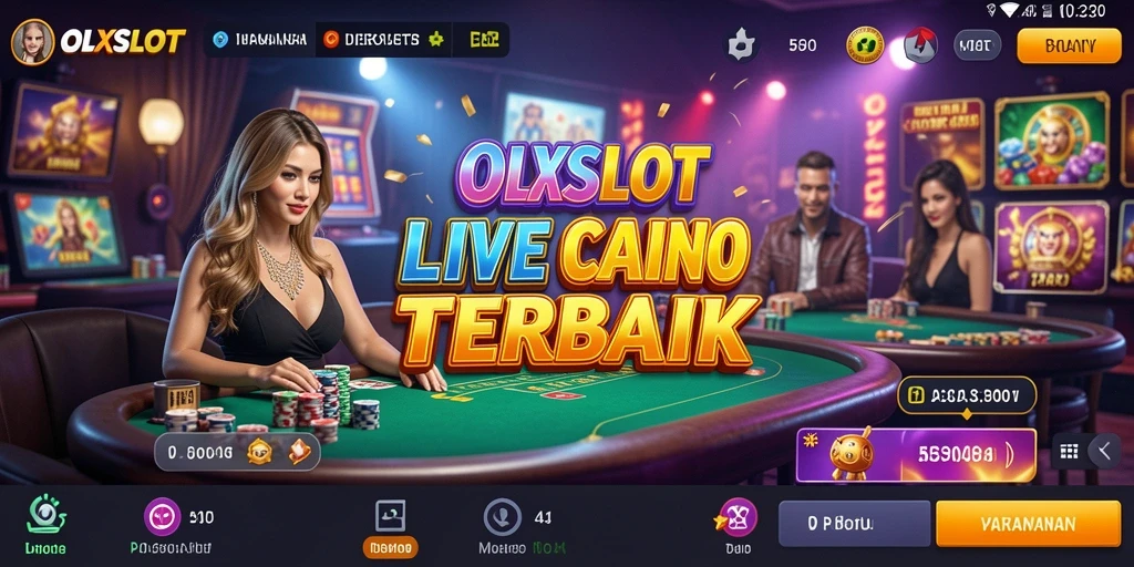 Tampilan gameplay menarik dengan dealer langsung di OLXSLOT.