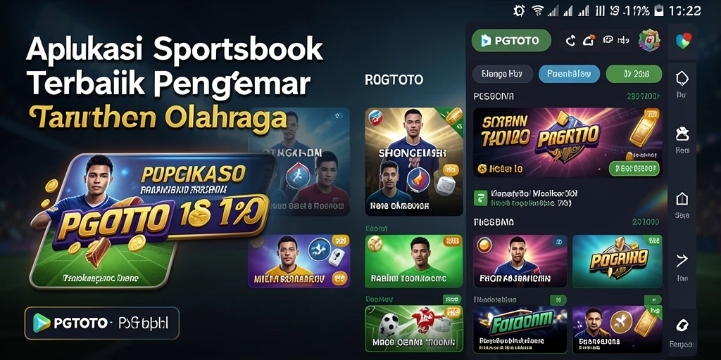 Screenshot PGTOTO menampilkan antarmuka Sportsbook yang menarik dan interaktif.