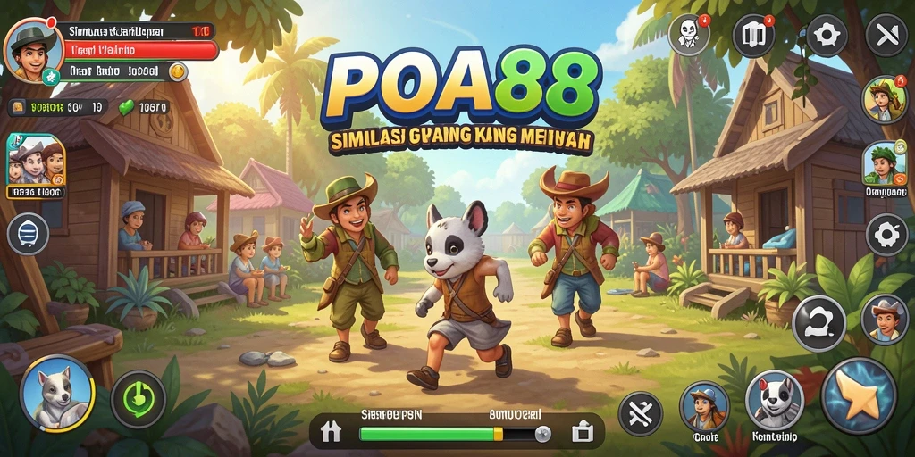 Tampilan gameplay POA88 yang mendebarkan dan interaktif.