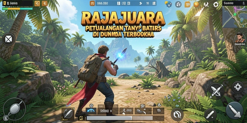 Tampilan gameplay RAJAJUARA di dunia terbuka yang menakjubkan.