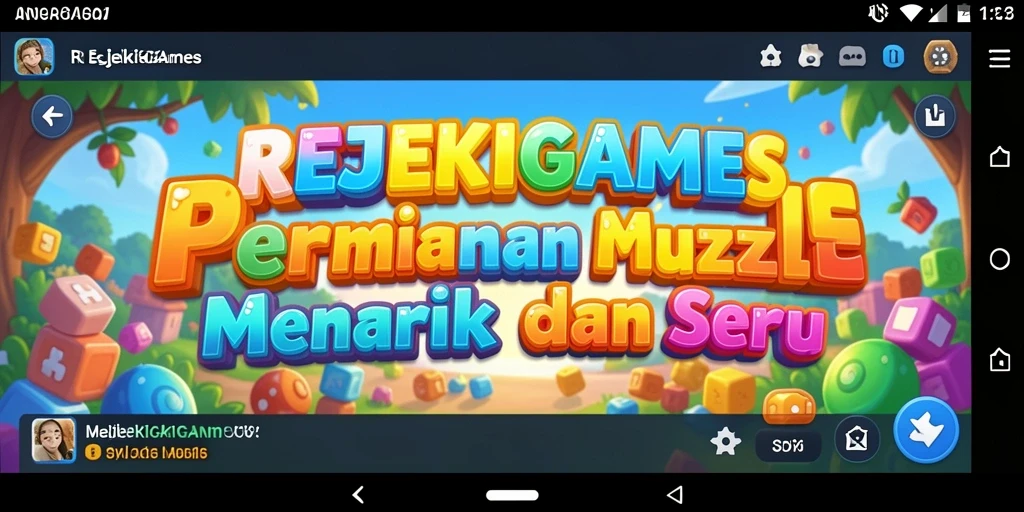 Tampilan gameplay puzzle yang menantang dari REJEKIGAMES.