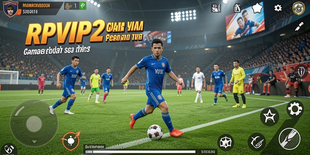 Screenshot RPVIP2 menunjukkan aksi seru dalam permainan olahraga.