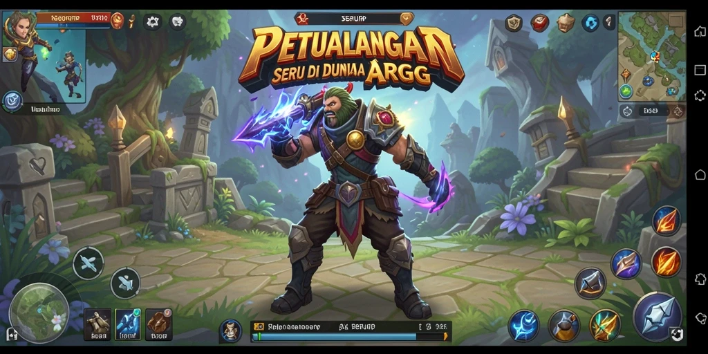 Tampilan menakjubkan dari gameplay ARPG SERURP yang penuh aksi.