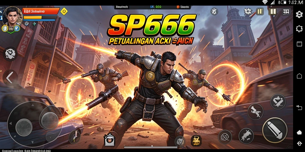 Tangkapan layar gameplay SP666 yang penuh aksi dan tantangan.