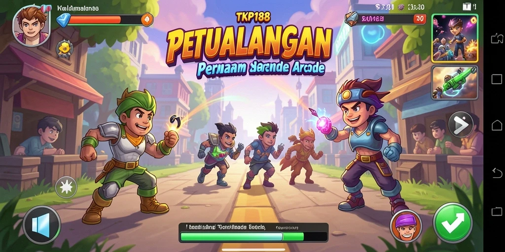 Screenshot gameplay TKP188 yang menunjukkan aksi seru permainan arcade.