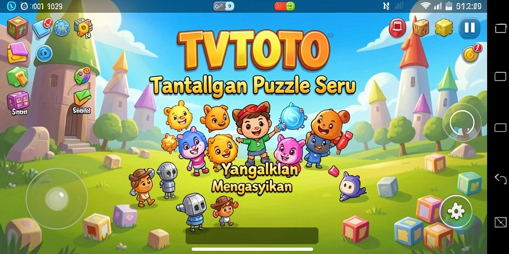 Tampilan gameplay menarik dari <strong>TVTOTO</strong> yang penuh dengan tantangan puzzle.
