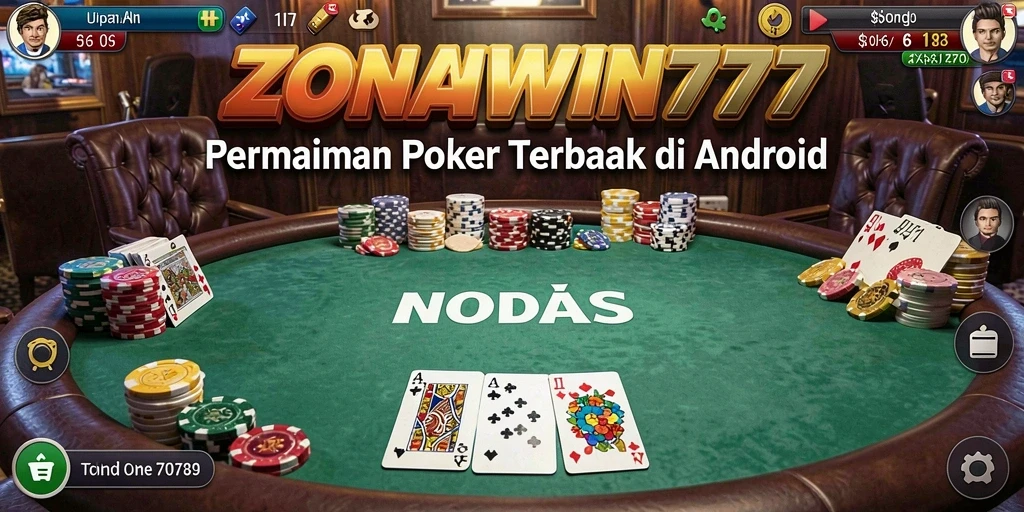 Tampilan menarik gameplay ZONAWIN777 saat bermain poker.